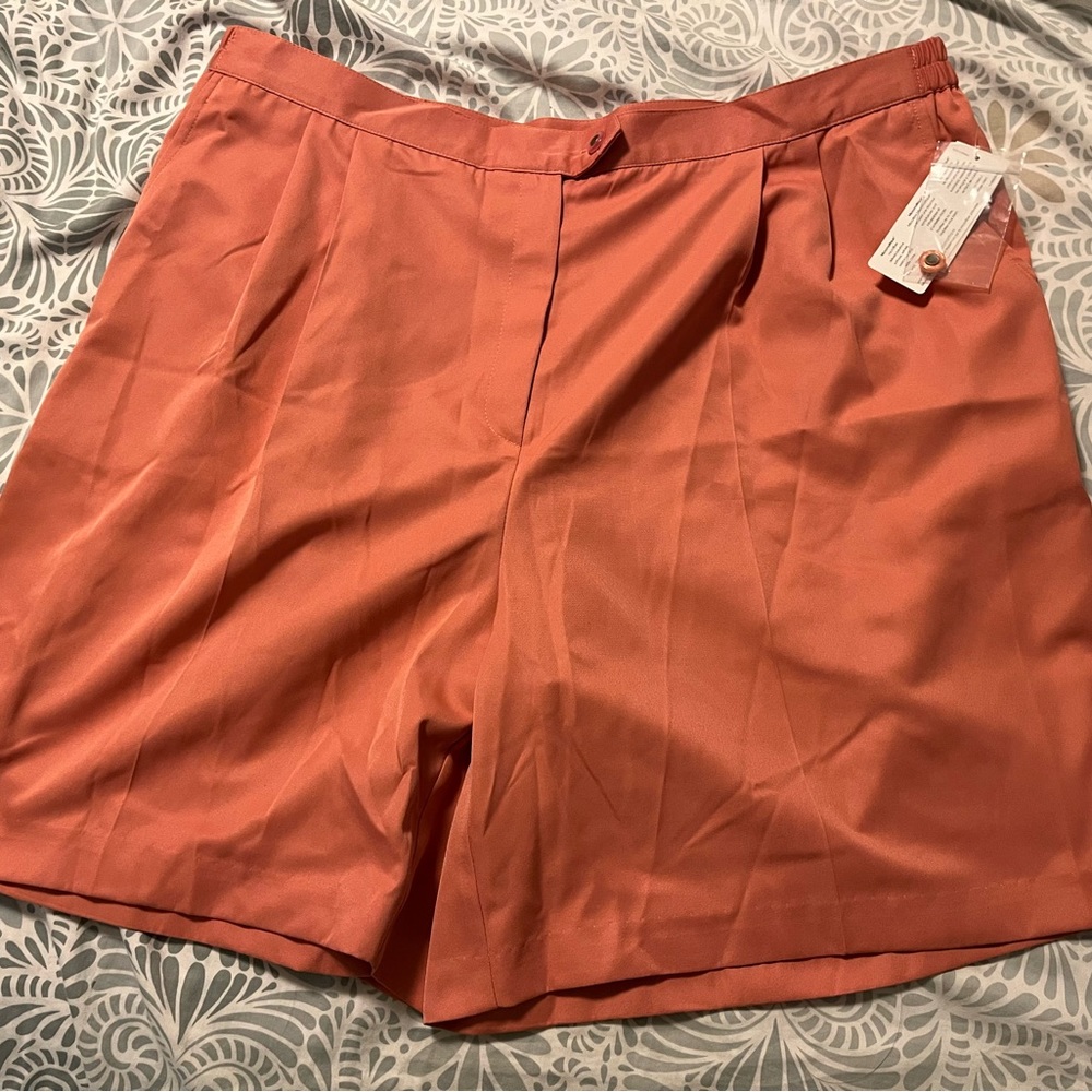 Pink Coral Bay Golf Plus Shorts.  Size: 22W